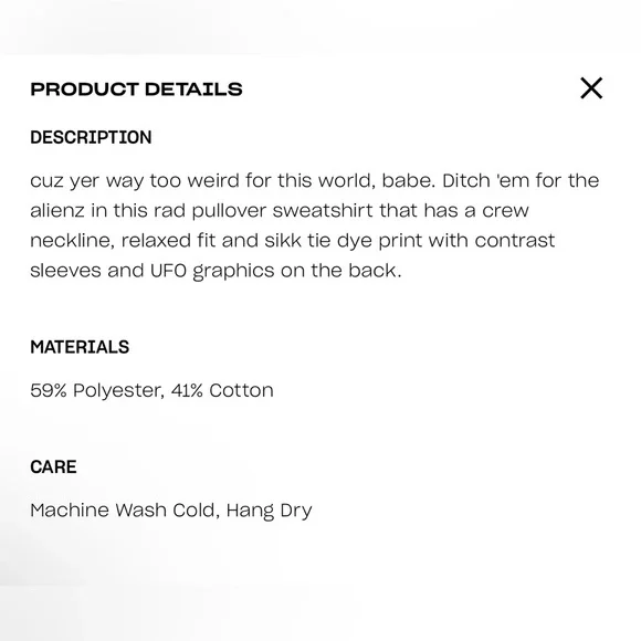 UFO Multi Tie-Dye Hoodie👽 - Picture 7 of 7